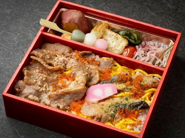 牛カルビと鰻彩り弁当