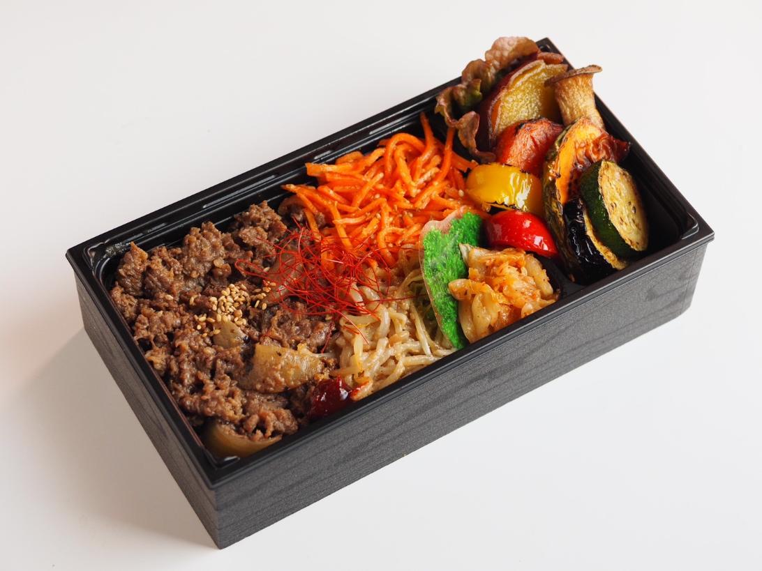 【500mlペット茶付き】はなが牛彩り焼肉重