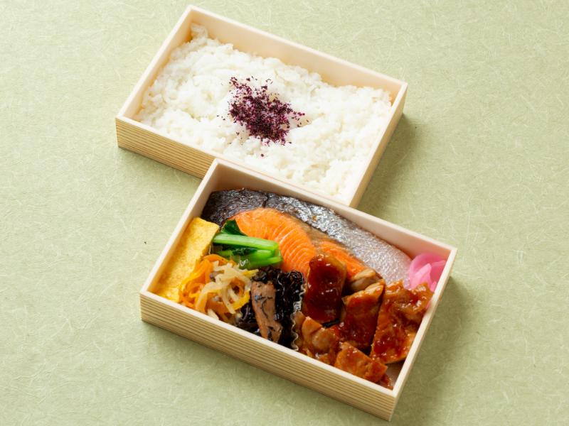 雅御膳～銀鮭と鶏の照り焼き～