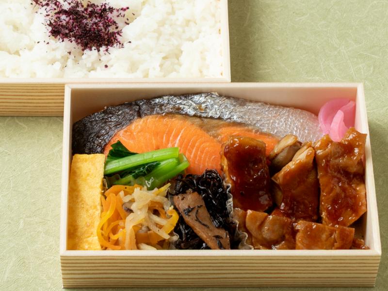 雅御膳～銀鮭と鶏の照り焼き～