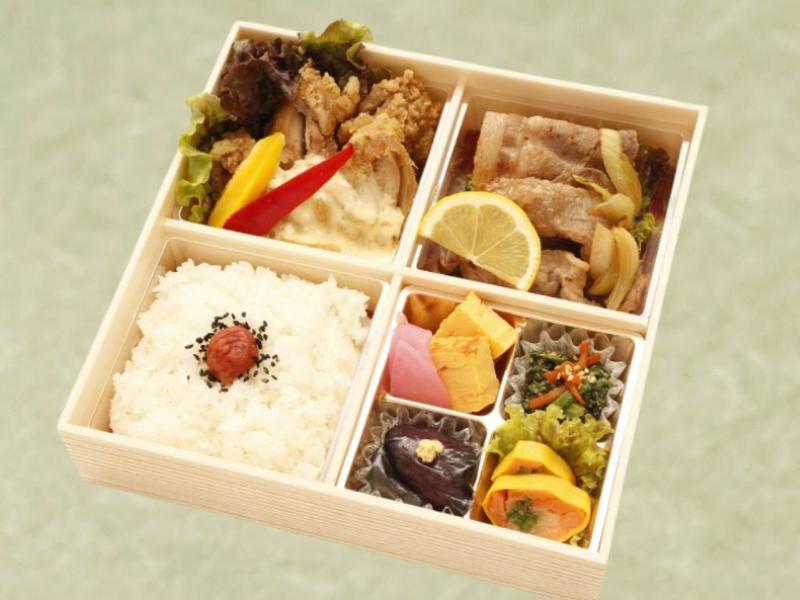 黒豚の生姜焼き＆チキン南蛮弁当