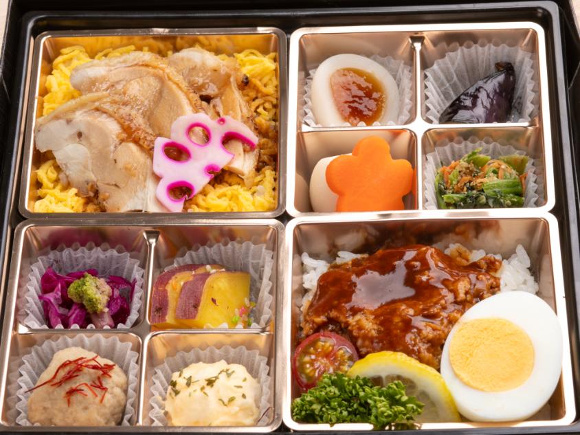 自家製ハンバーグ＆タレ焼き鶏御膳