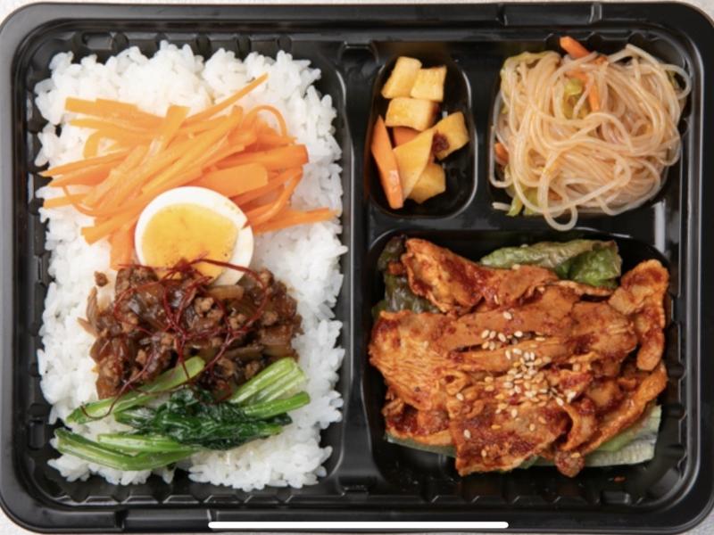 大人気満足豚バラ酢辛焼肉弁当