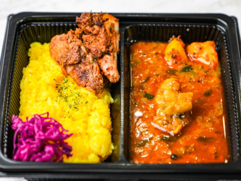 南インド風チキンカレー＋チキンケバブグリル