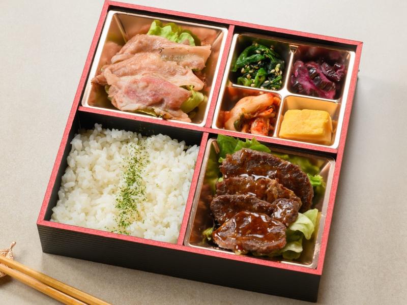 牛カルビとサガリの焼肉御膳