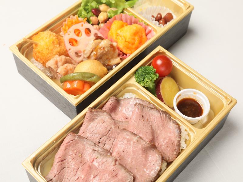 二段ローストビーフ弁当