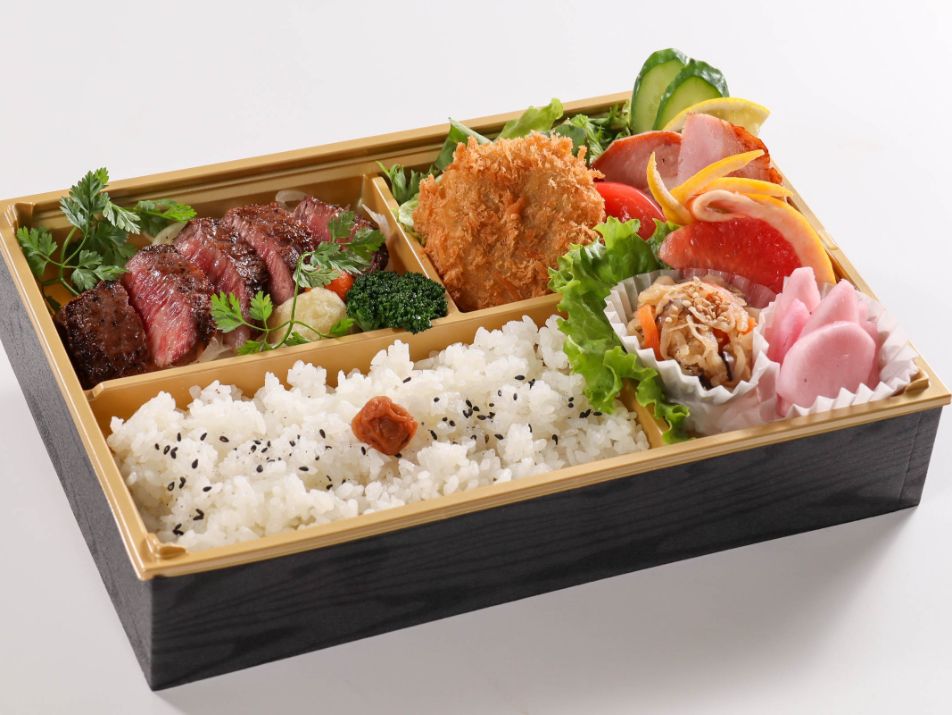 常陸牛ステーキ＆常陸牛メンチ弁当
