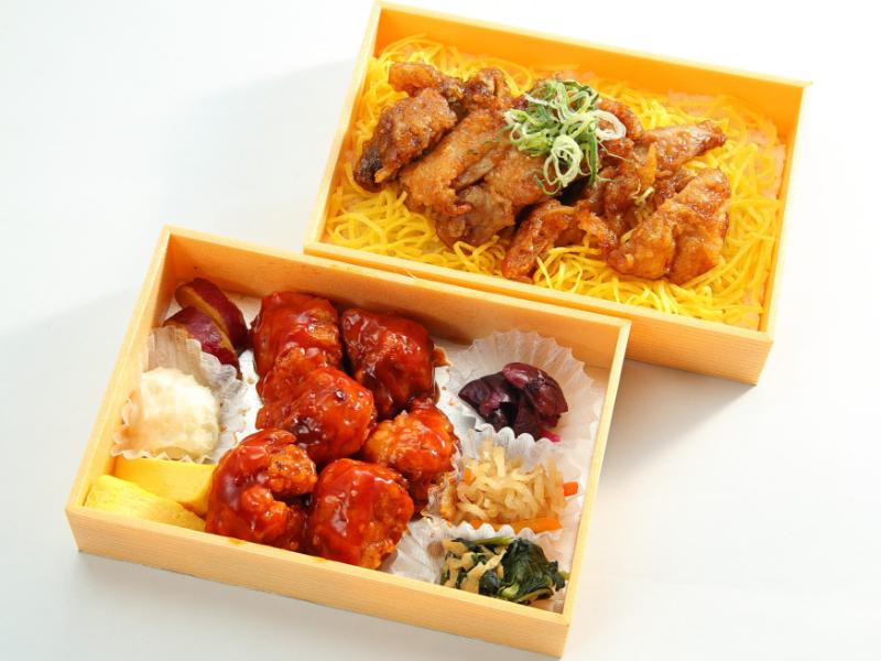 ヤンニョムチキンの満腹弁当