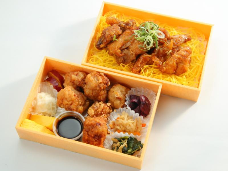 鶏唐揚げの満腹弁当