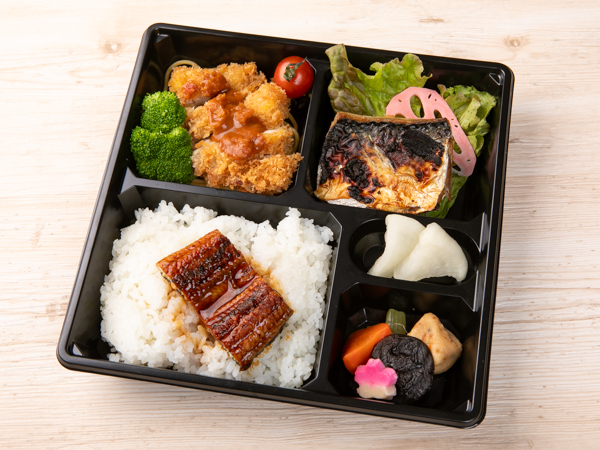 豚ロースとんかつと鯖西京焼きのうな重