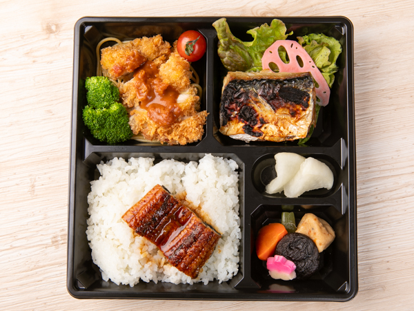 豚ロースとんかつと鯖西京焼きのうな重