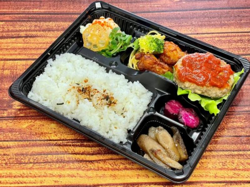 から揚げ＆ハンバーグ弁当