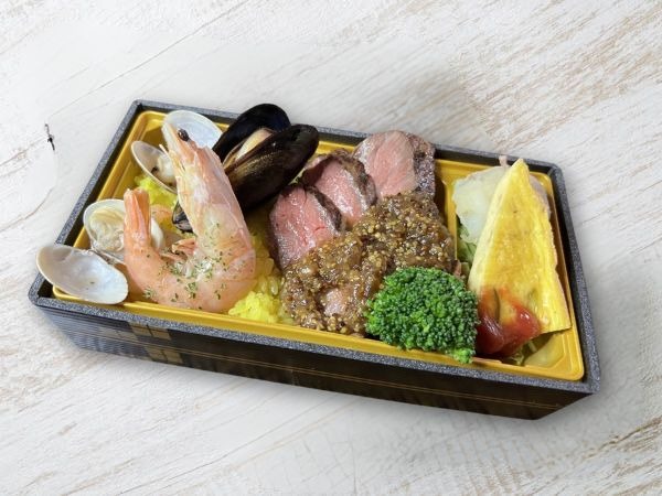 米沢牛のパエリアステーキ重