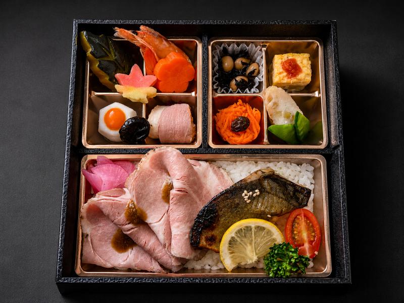 やわらかローストポークと季節魚の西京焼幕ノ内膳