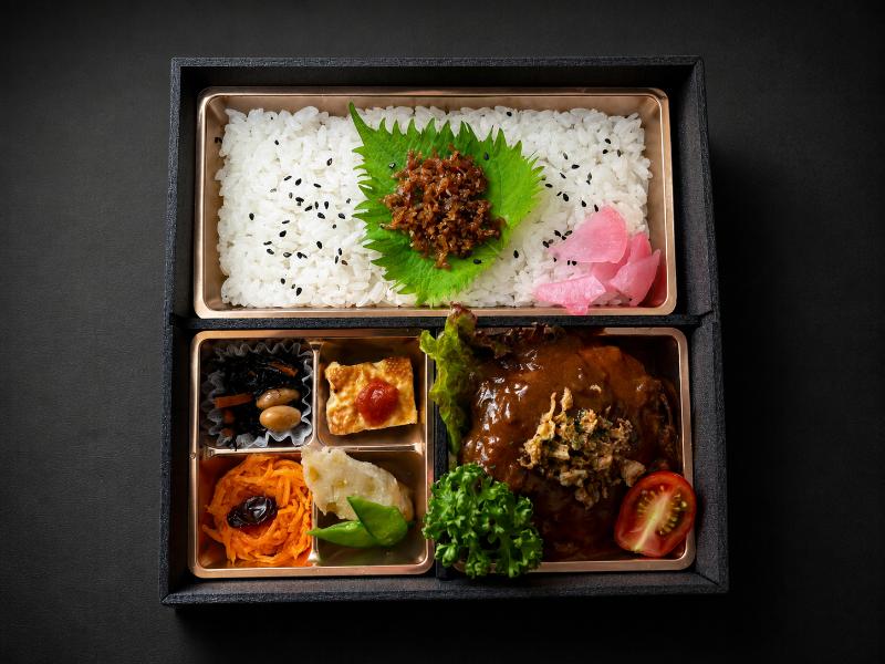濃厚デミの 蘭麻特製ハンバーグ幕ノ内膳