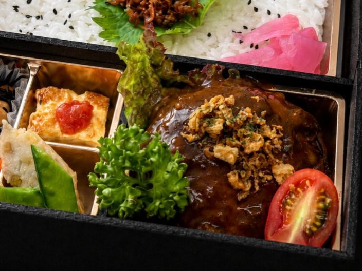 濃厚デミの 蘭麻特製ハンバーグ幕ノ内膳