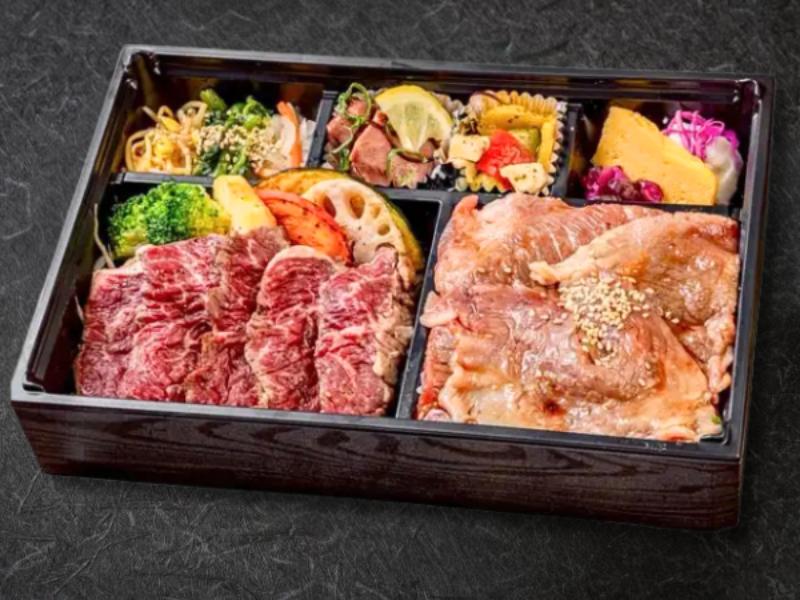 黒毛牛ハラミステーキと和牛コウネの焼肉弁当