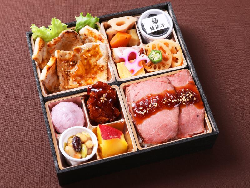 豚肉の西京焼きとローストビーフ膳