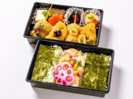 割烹みやの【串天やまシリーズ】4種串揚 牛すき 二段 1,080円｜【お