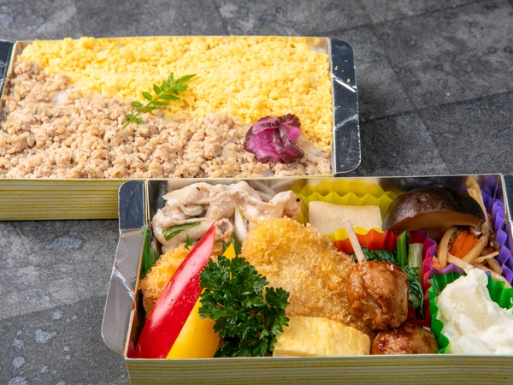 葱塩豚カルビ×豚のヒレカツ弁当