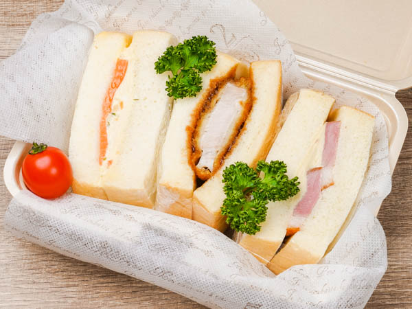 生食パンでつくったサンドイッチ③