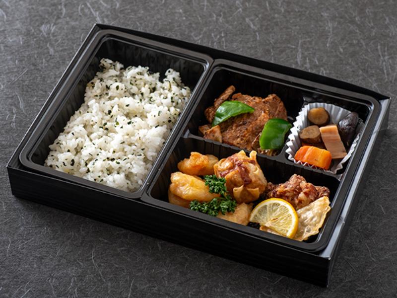 【広東風】中華料理とわかめごはん