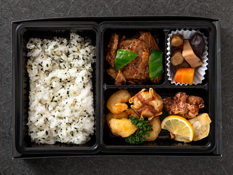 【広東風】中華料理とわかめごはん