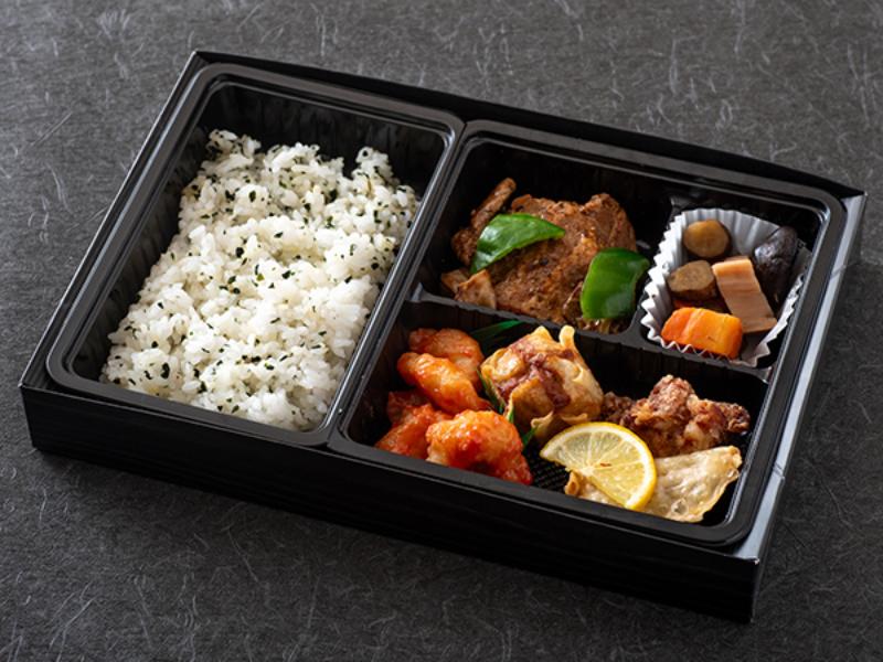 【四川風】中華料理とわかめごはん