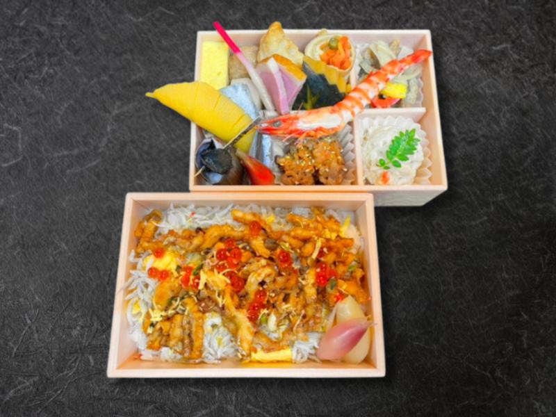 海鮮あなごチラシ和風2段重