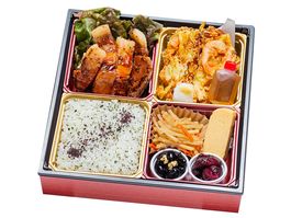 名物かき揚げと豚肉の燻し照焼御膳