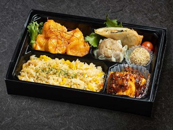 桃御膳【エビマヨと麻婆豆腐】