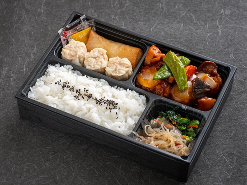 焼売と酢豚の中華弁当