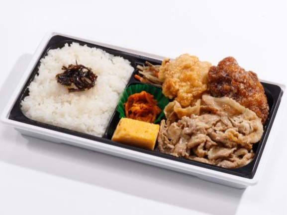 から揚げ＆しょうが焼き弁当