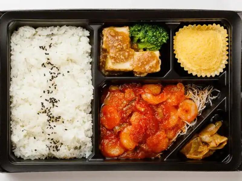 プリップリ！みんな大好きエビチリ弁当　白飯