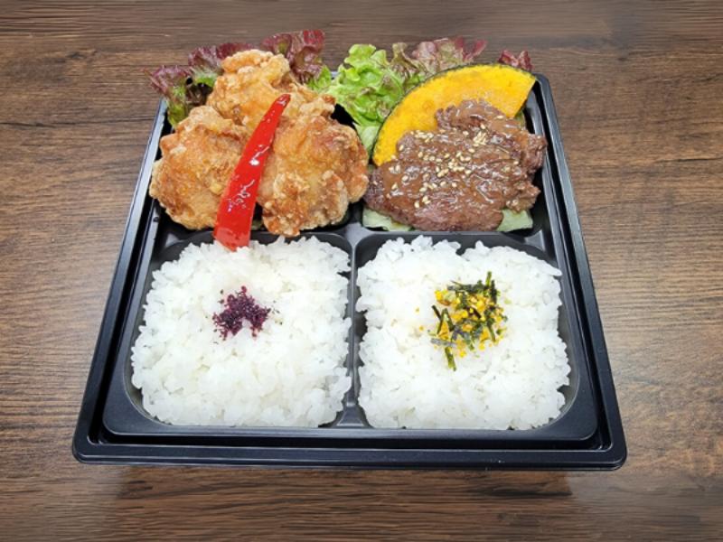 厳選牛ハラミ＆唐揚げ２種盛り弁当