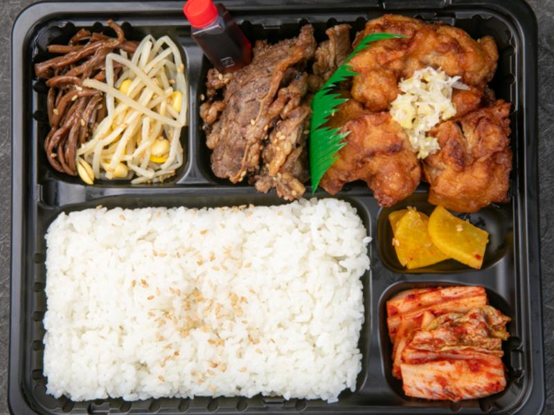 炭火焼 カルビ・ねぎ塩鶏唐揚げ