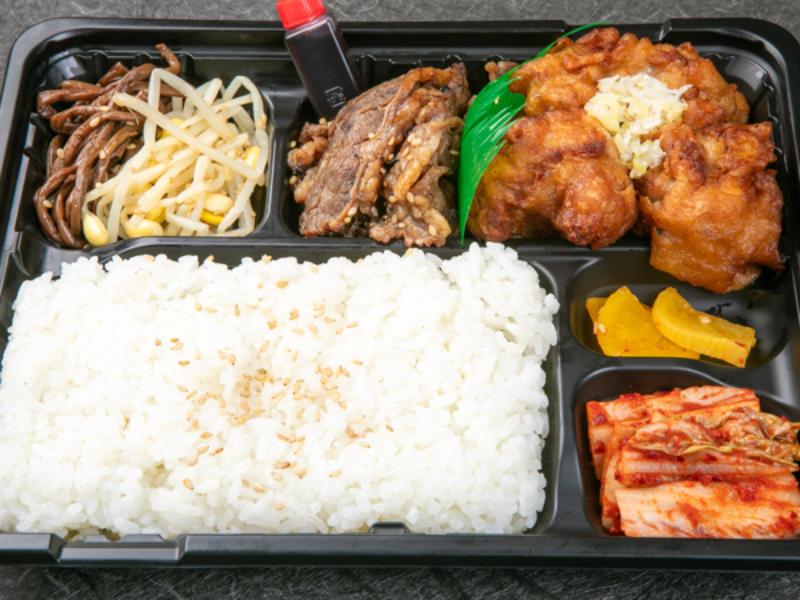 炭火焼 カルビ・ねぎ塩鶏唐揚げ