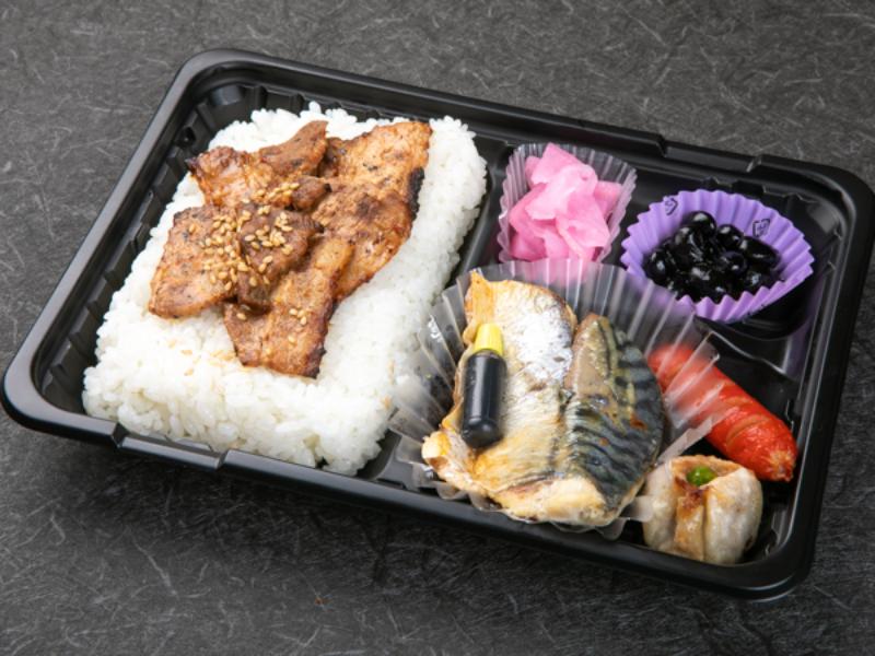 豚めし(鯖の塩焼き)