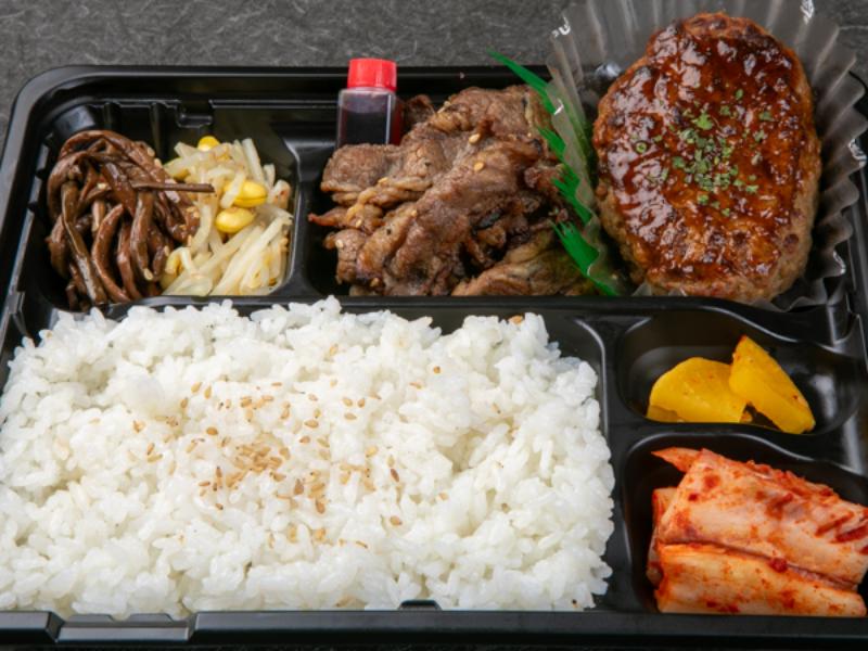 炭火焼 カルビ・ハンバーグ