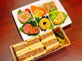 Merenda（関西）の「サンドイッチと6種のオードブル」海老アボカド