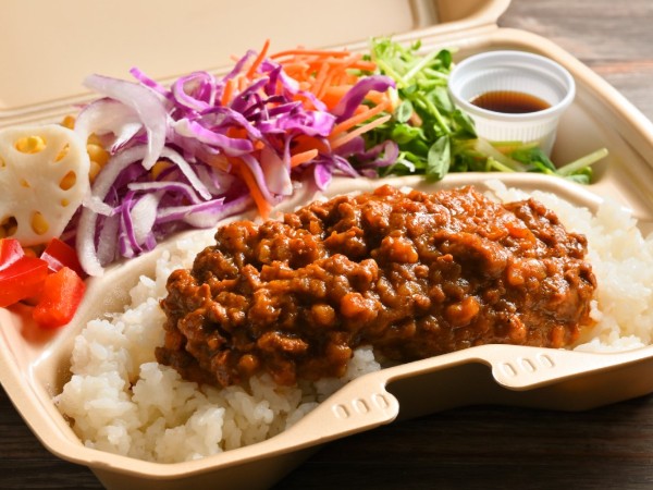 ドライカレーのヴィーガンランチ弁当