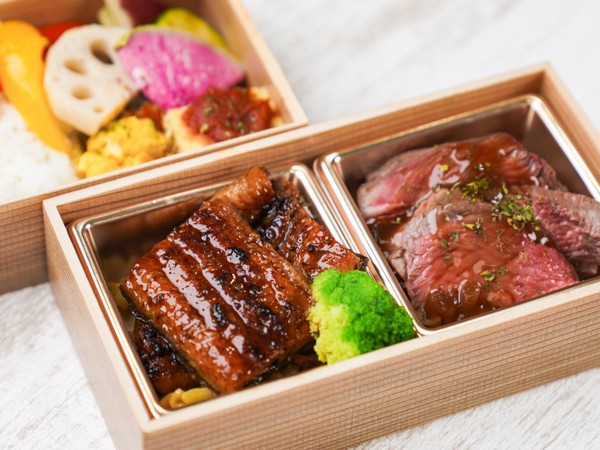 うなぎと 熟成国産牛のステーキシャリアピンソース