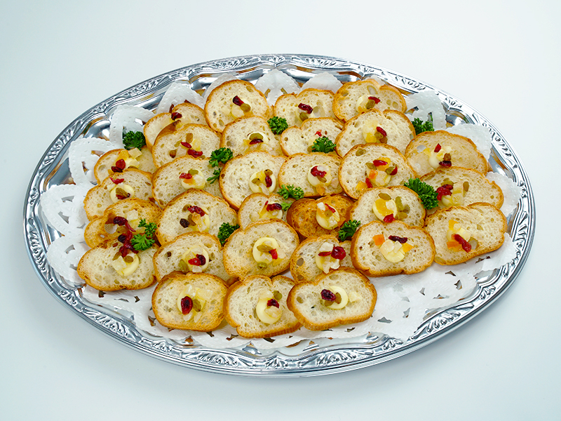 ヤギのチーズ、蜂蜜、フルーツのクロスティーニ レシピ