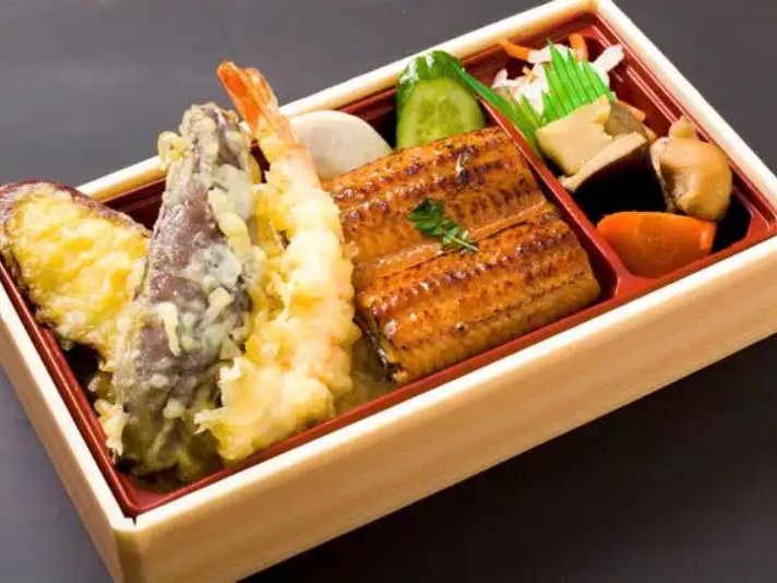 季節の天ぷらと鰻重