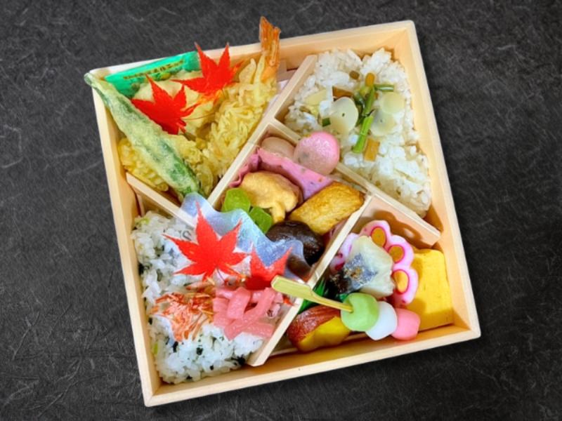 2種類味付けご飯の和食弁当