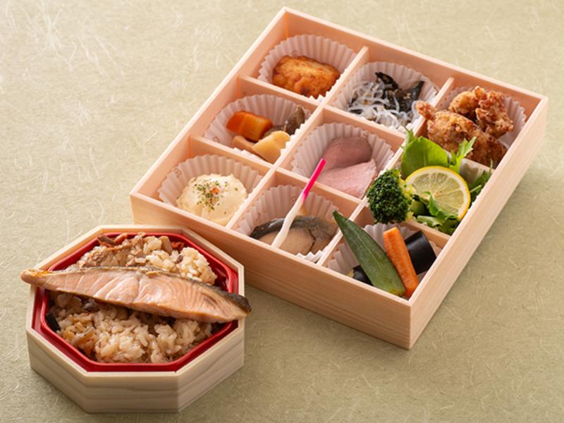 9升オードブル御膳【大きな鮭の炊きこみご飯】
