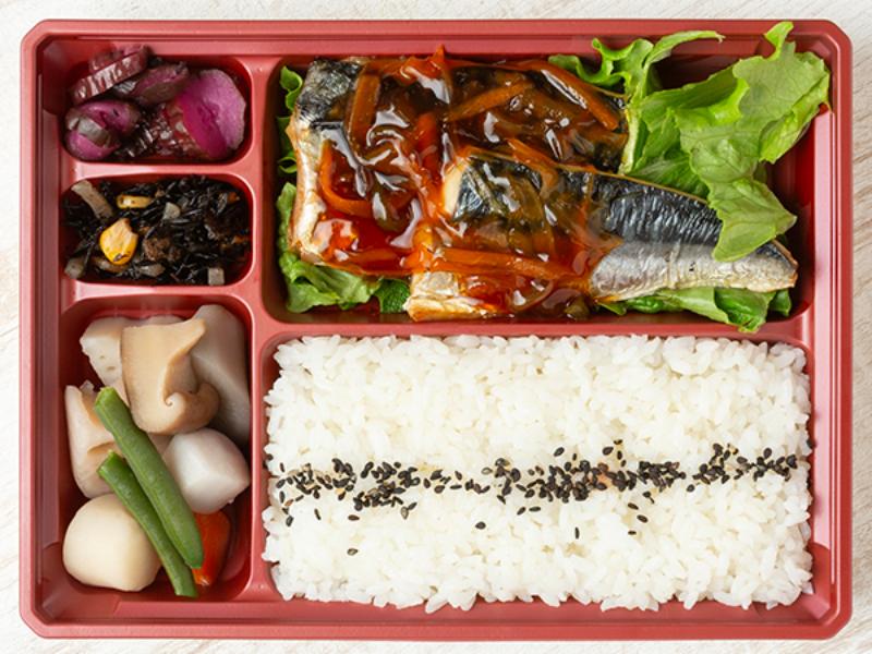 焼きサバの野菜あんかけ弁当