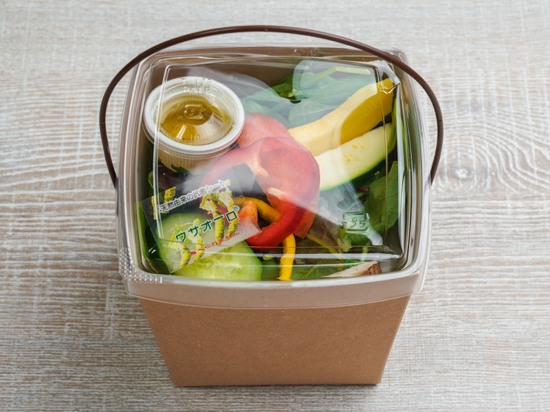 【公式】 LONGING HOUSE ヴィーガン TOKYOの7種野菜のサラダとOrganic 工芸品