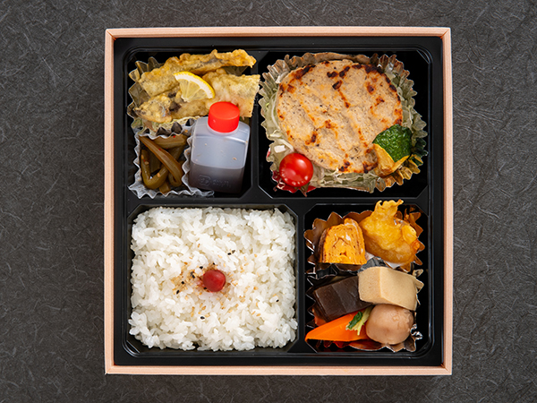 三元豚自家製ハンバーグ＆幕の内弁当