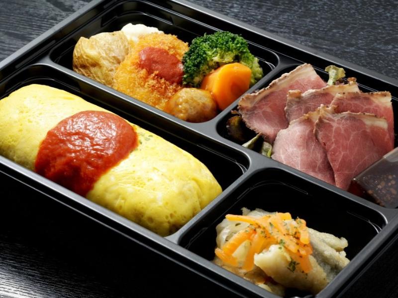 特製オムライスとローストビーフの洋食御膳